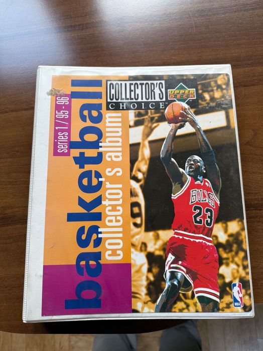 Oryginalny album z kartami przedstawiającymi największe gwiazdy NBA z lat 95/96 - okazja dla fanów !!!