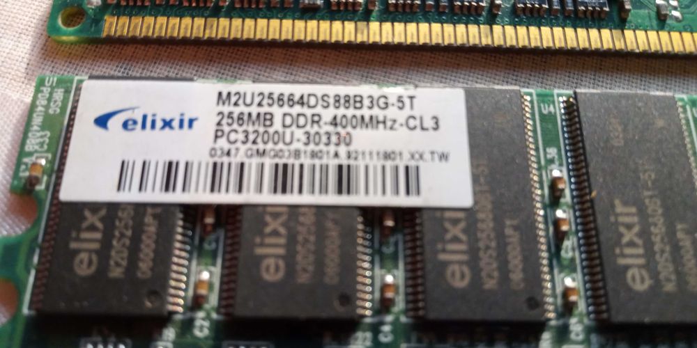 Pamięć RAM DDR 400MHz 256MB PC3200 2 szt