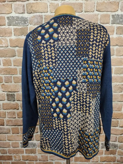 Afibel wzorzysty sweter damski na zamek rozm m/l
