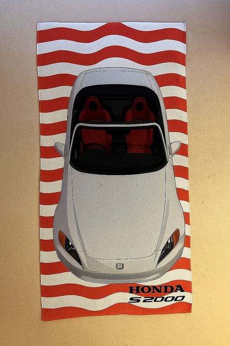 Toalha de praia personalizaveis Honda del Sol/ S2000/ Mazda Mx5 Miata