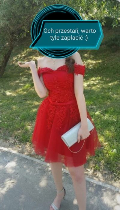 Czerwona sukienka princesska M