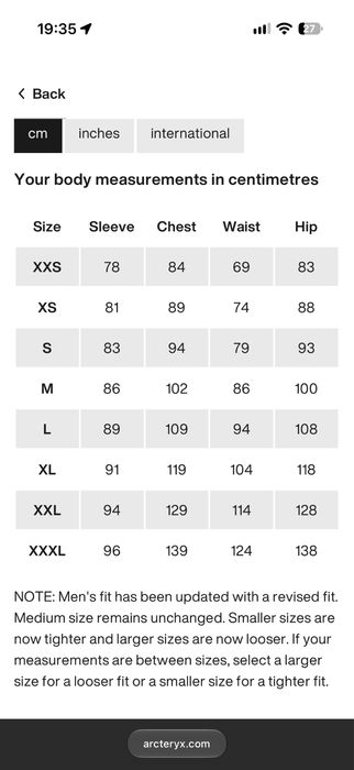 Arc’teryx covert cardigan XL