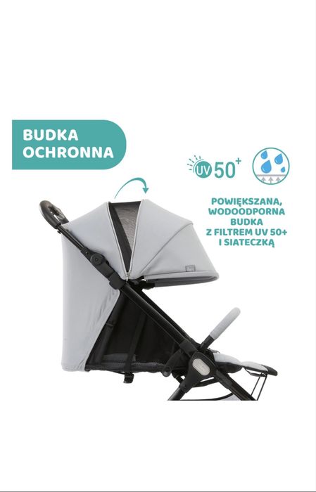 CHICCO WE lekki wózek spacerówka DO 22 KG + TORBA,