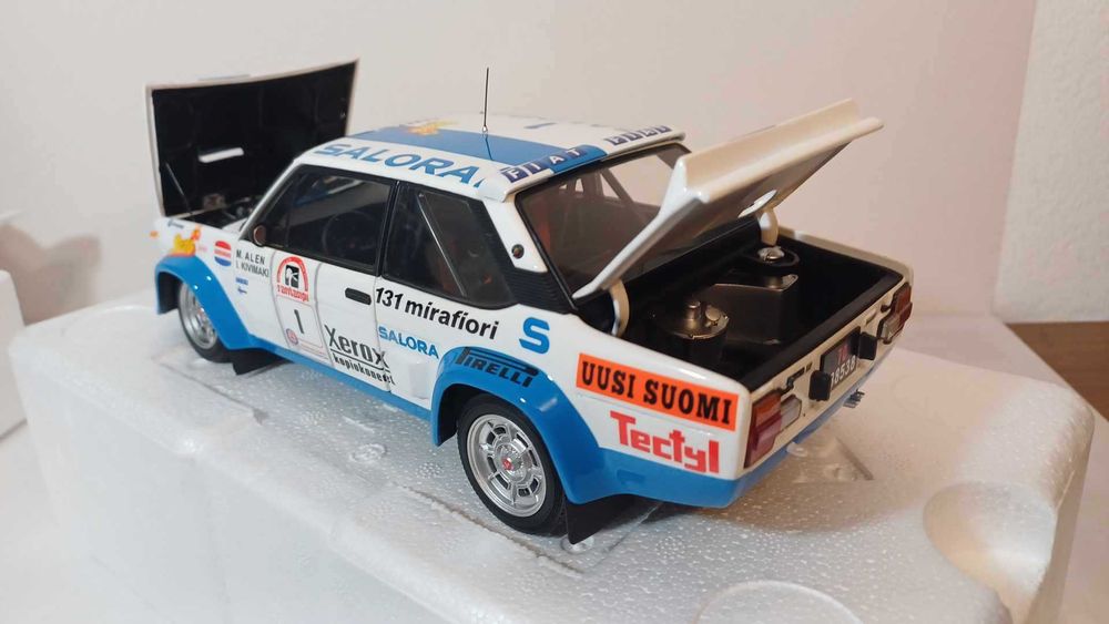 1/18 Fiat 131 Abarth #1 1980 winner Rally 1000 Lakes - Kyosho