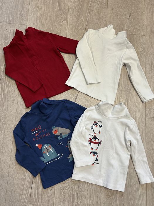 Лот: набір боді лонгслів водолазок унісекс р.74