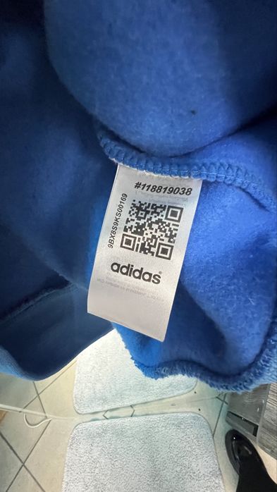 Чоловіче худі Adidas | Синє | Фліс | Розміри S–2XL