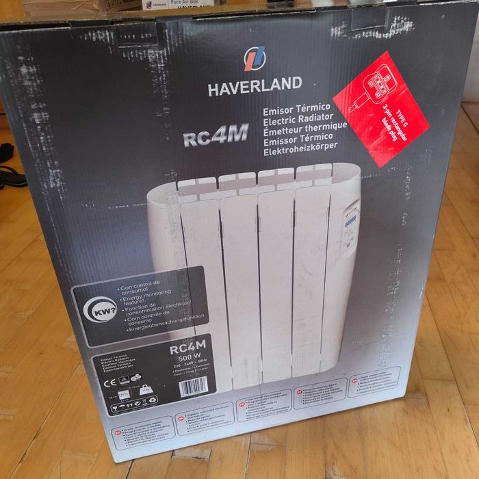 Emissor Térmico a Fluido Haverland RC4M – 500W, Programável, Digital