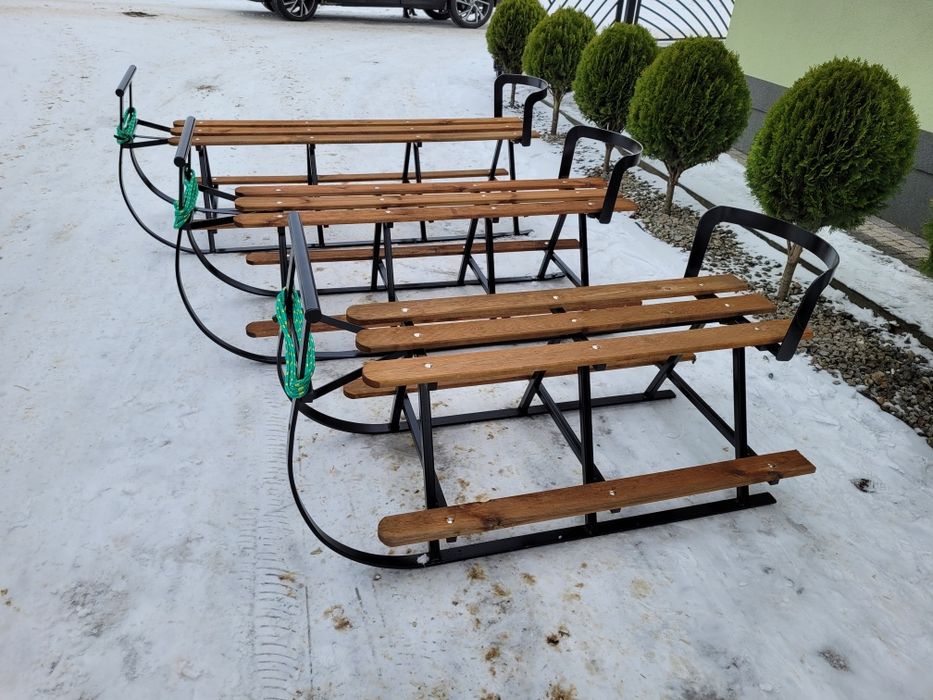 Sanki sanie masywne kulig do traktora quada