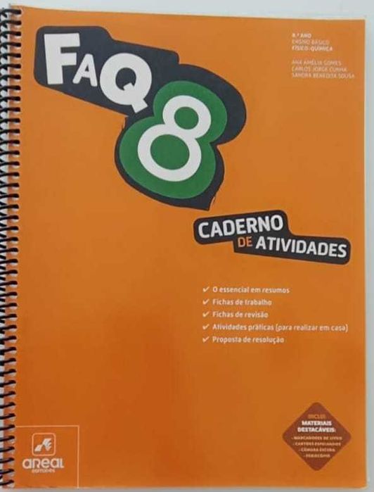 Manuais escolares 8º ano - Físico-Química - FQ 8