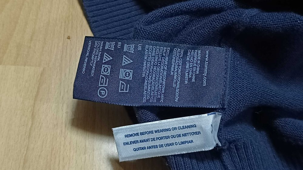 Męski klasyczny sweter TOMMY HILFIGER r.XL stan bardzo dobry