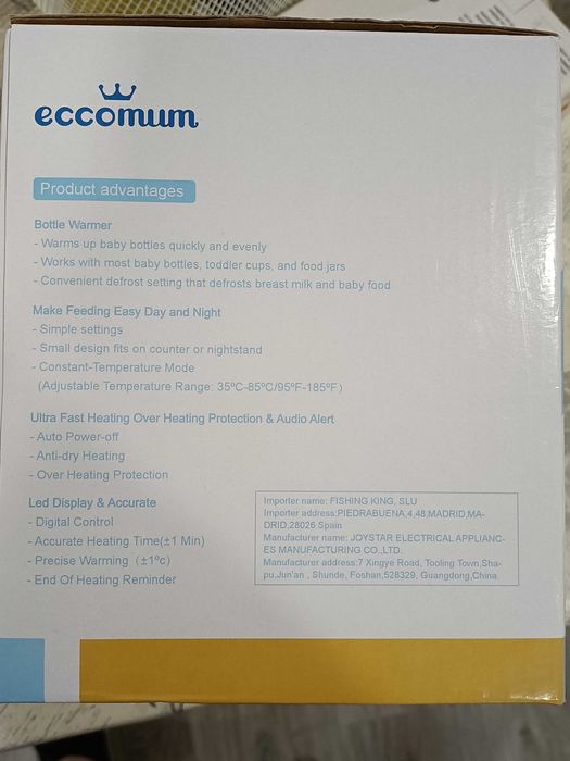 Aquecedor de Biberões Eccomum Eléctrico