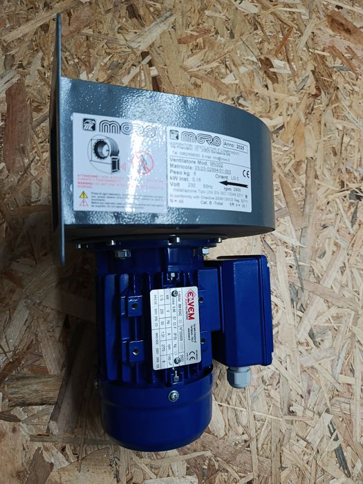 Ventilador Centrifugo Industrial Moro MN302 0,18kW 230V Monofasico (Novo)
