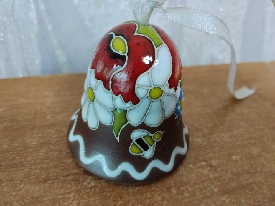 Сувенир.Керамический колокольчик.
