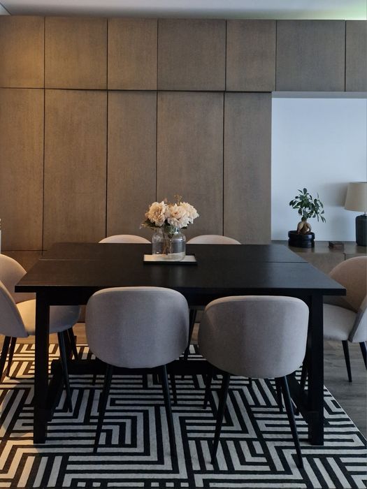Mesa de jantar NORDVIKEN do IKEA, preta, extensível como nova