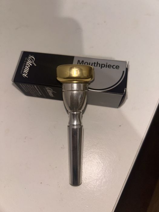 Bocal Trompete Stomvi Classic (3 Peças) - Rim Banhado a Ouro - Tam. 3C (1 1/2 bach)