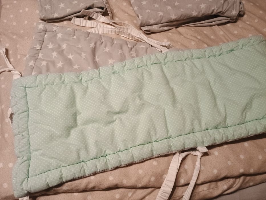 Zestaw ochraniacz plus pościel do łóżeczka