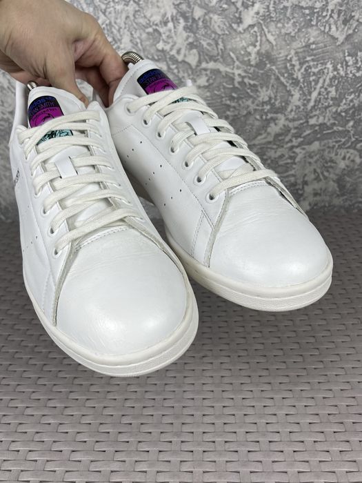 Adidas stan smith кроссовки кеды 45 размер кожаные белые оригинал
