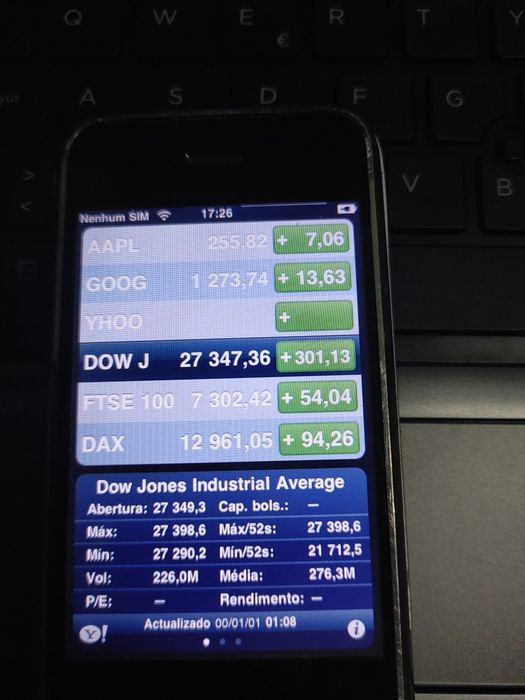 iPhone primeira geração. O primeiro lançamento na america