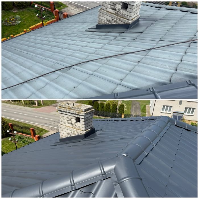 Mycie i malowanie dachów i elewacji  czyszczenie kostki brukowej