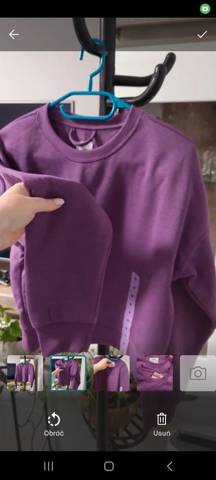 Bluza damska fioletowa