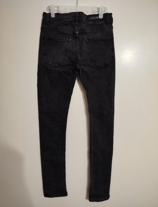 Черные стрейчевые джинсы C.Devoir Agressive | Skinny Slim Fit | S-M