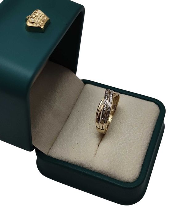 Piękny Złoty Pierścionek 2,33 G / 585 / R17