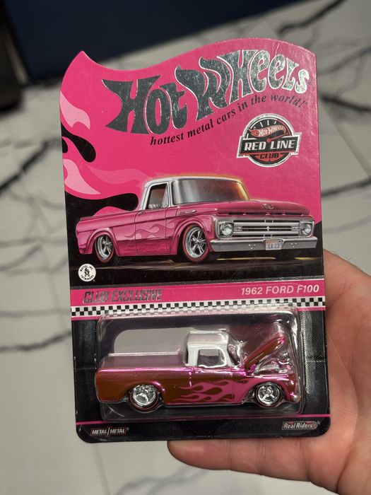 Hot Wheels RLC 1962 Ford F100 club exclusive 2023 rare pink