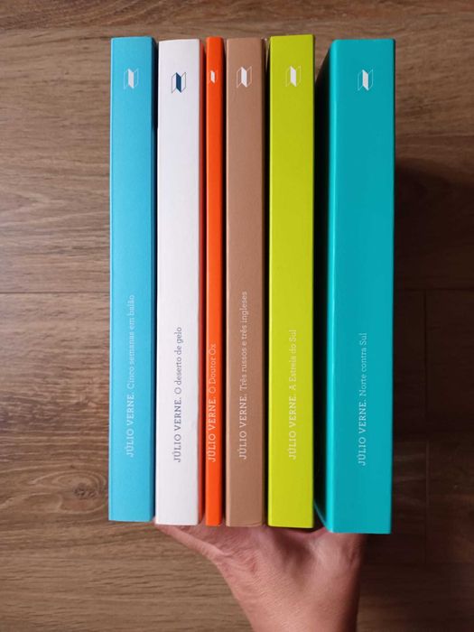 6 Livros Júlio Verne Book Cover [portes grátis]