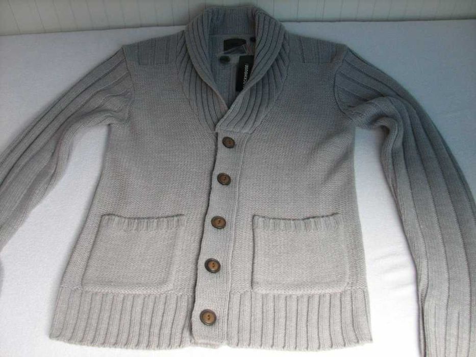 sweter kardigan szary NOWY C&A M