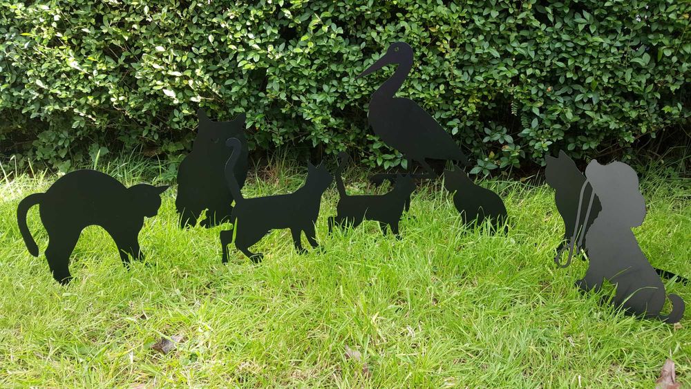 Ozdoba Ogrodowa, Pomysł na Prezent, Zwierzęta, Kaczki, Kot, Upominek