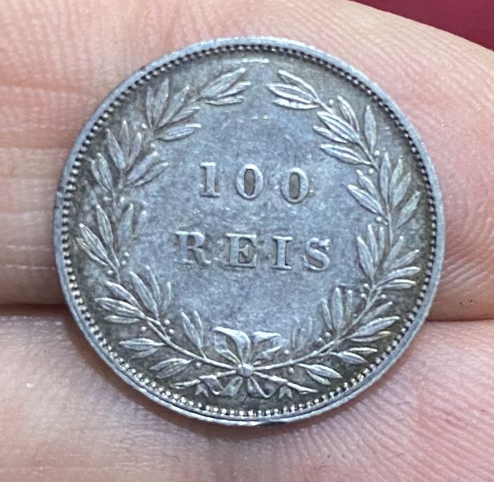 Moeda (1975) D. Luis I - 100 Reis 1879