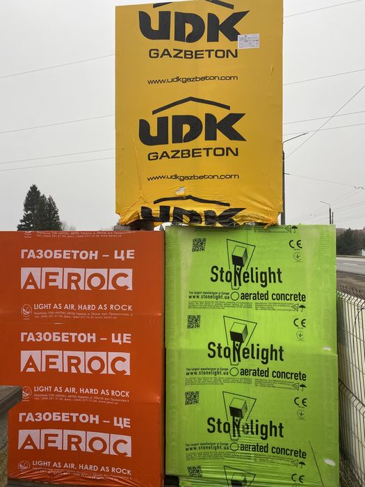 Газоблоки. Блоки Stоnelight та UDK. Газоблоки в Івано-Франківськ обл.
