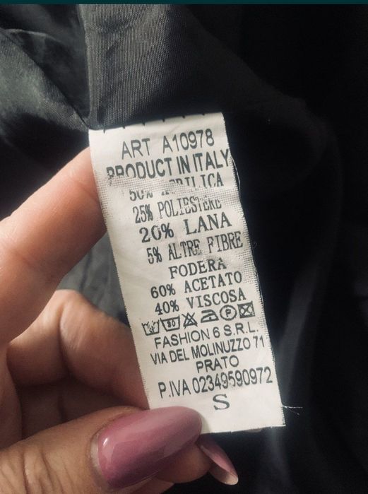 Пальто-халат в клетку Италия С-М-Л.