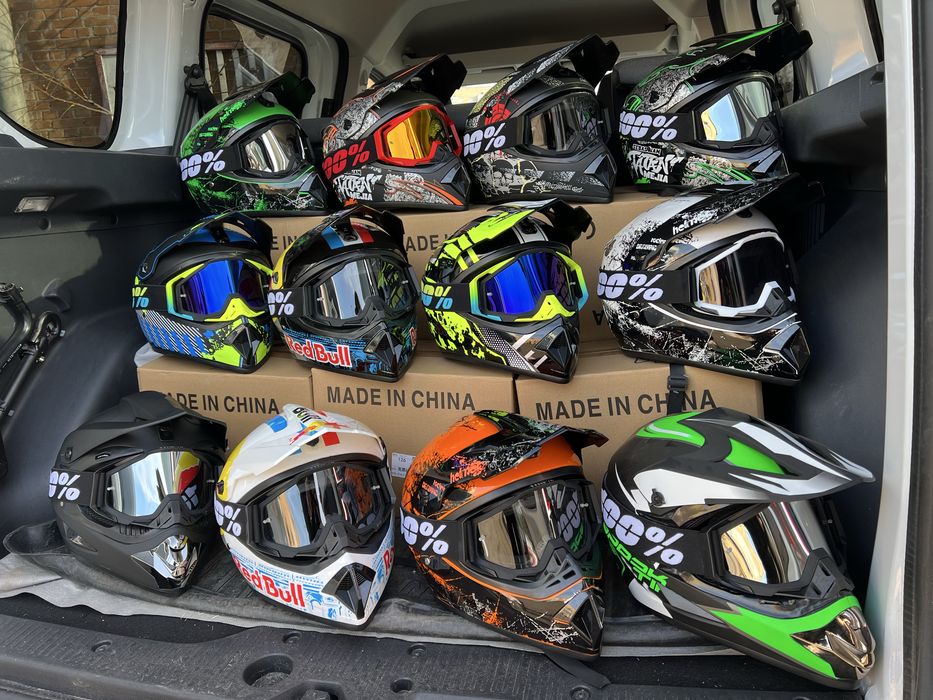 Кроссовый мото шлем эндуро новый!