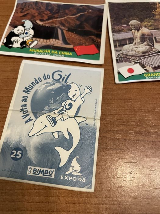 Cromos “A volta do mundo do Gil”