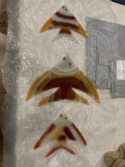 Conjunto 3 peixes decorativos para parede