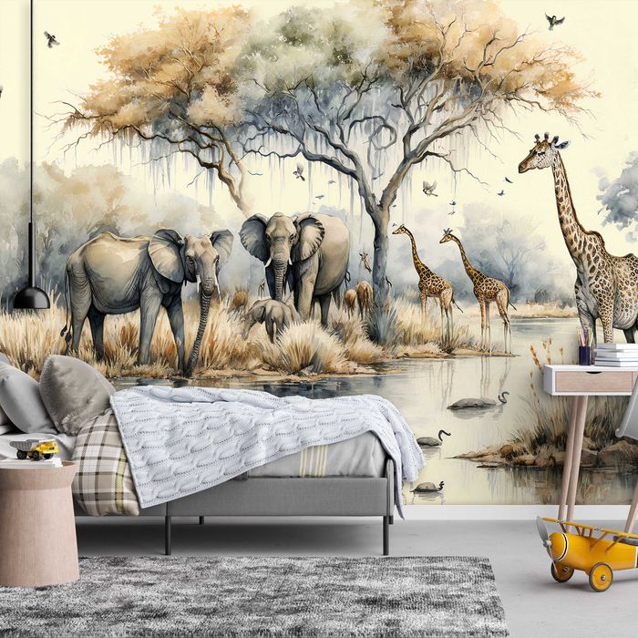 Fototapeta Safari Zwierzęta Do Pokoju 3D Na Twój Rozmiar + KLEJ