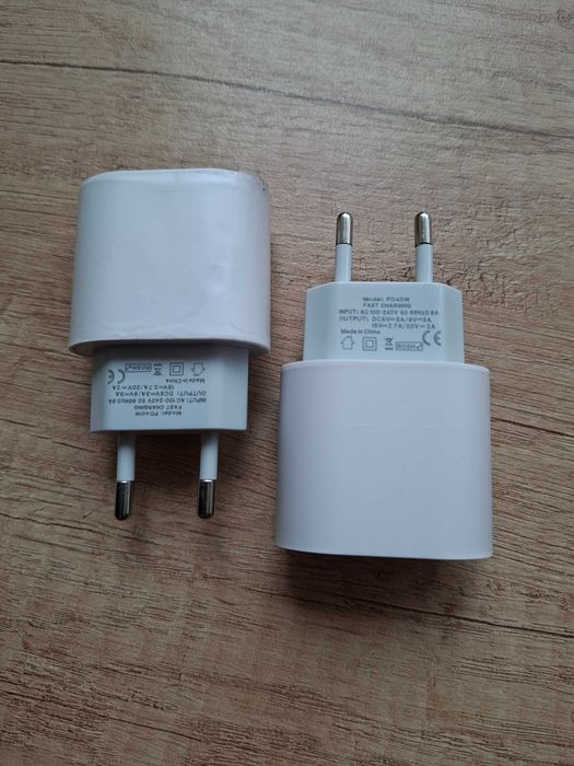Новий зарядний пристрій блок живлення PD 40W Type-C Швидка зарядка