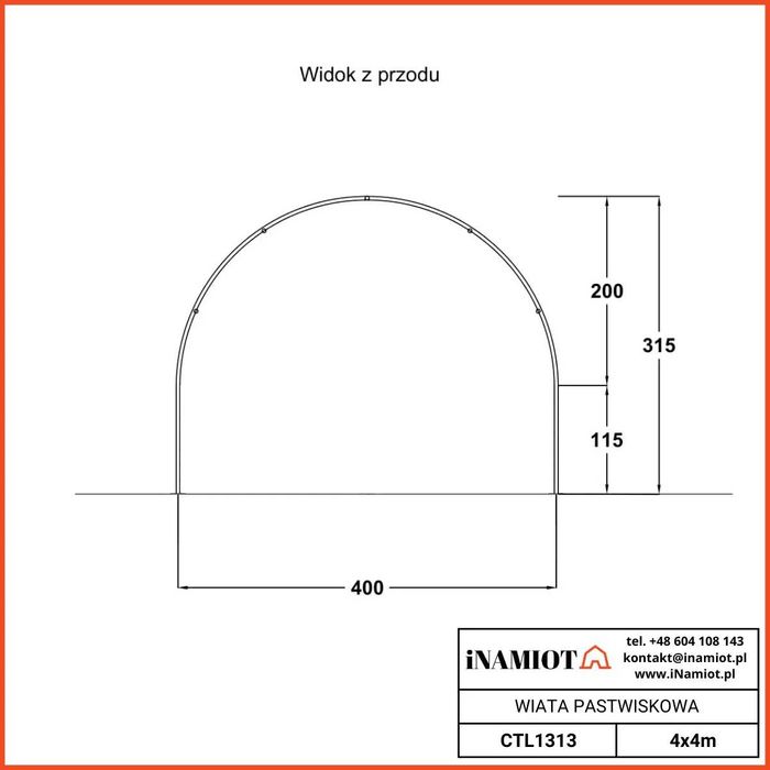 Wiata pastwiskowa 4x4m, zagroda pastwiskowa dla owiec, OCYNK