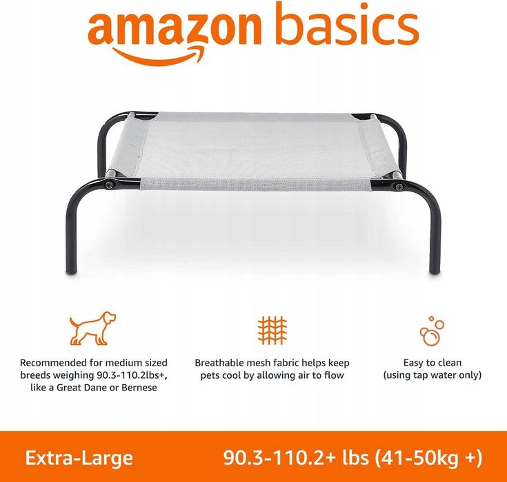 Amazon Basics Podwyższone legowisko chłodzące XL