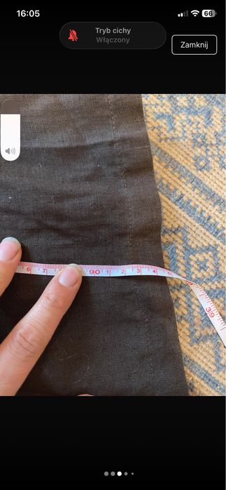 Spodnie lniane wloskiej marki rozmiar 38