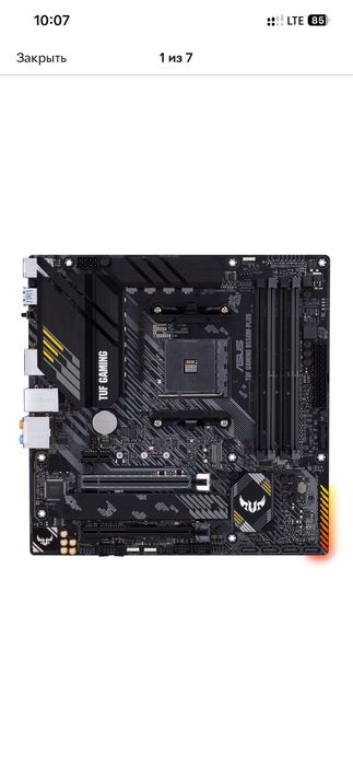 Материнская плата asus tuf gaming b550m plus  am 4