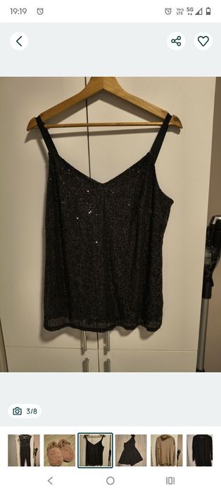 Paczka paka ubrań damskich + dodatki M/L DUŻA GRATISY