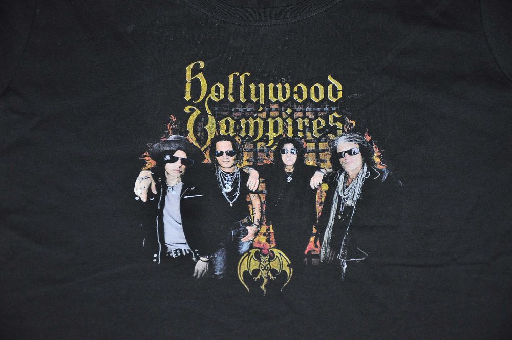 Hollywood Vampires - Band - koszulka rozm.M Koncert Łódź Johnny Depp,Alice Cooper