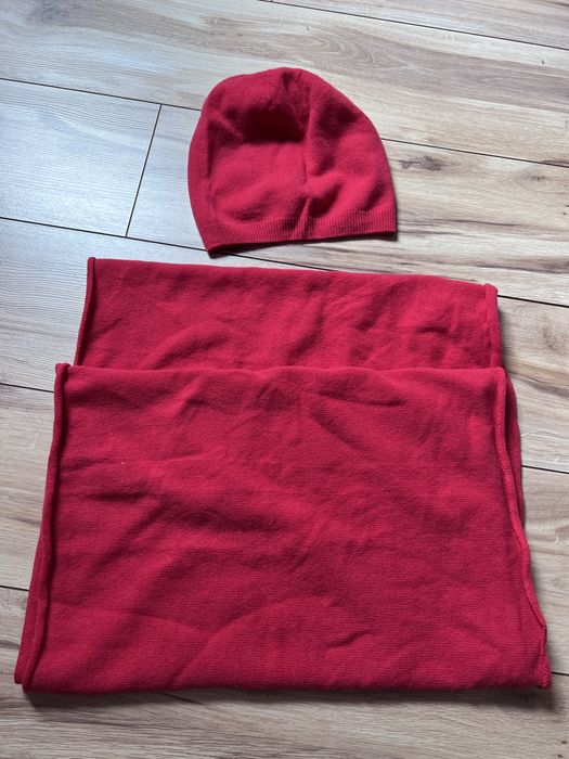 Zestaw czapka + szalik damski z dodatkiem wełny