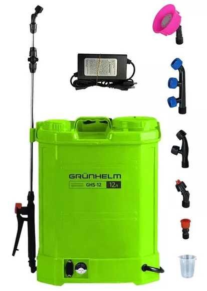 Обприскувач акумуляторний - GHS -12, (8АН/12V, 2-4бар, 12л) (GRUNHELM)