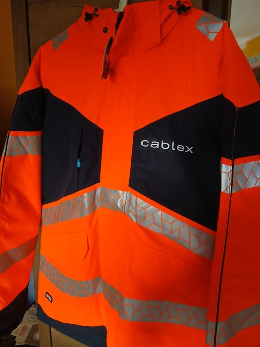 Nowa Kurtka Zimowa Parka BHP SYNQ Pointout XL Nowa Odblaskowa Wodoodporna