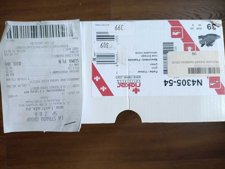 Rieker skórzane trzewiki