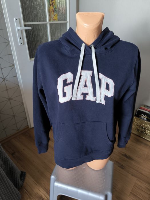 Gap bluza damska z kapturem M granatowa kangurka