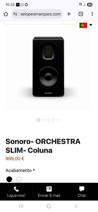 Colunas sonoro orchestra slim como novas